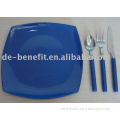 Melamine Plate with cutlery